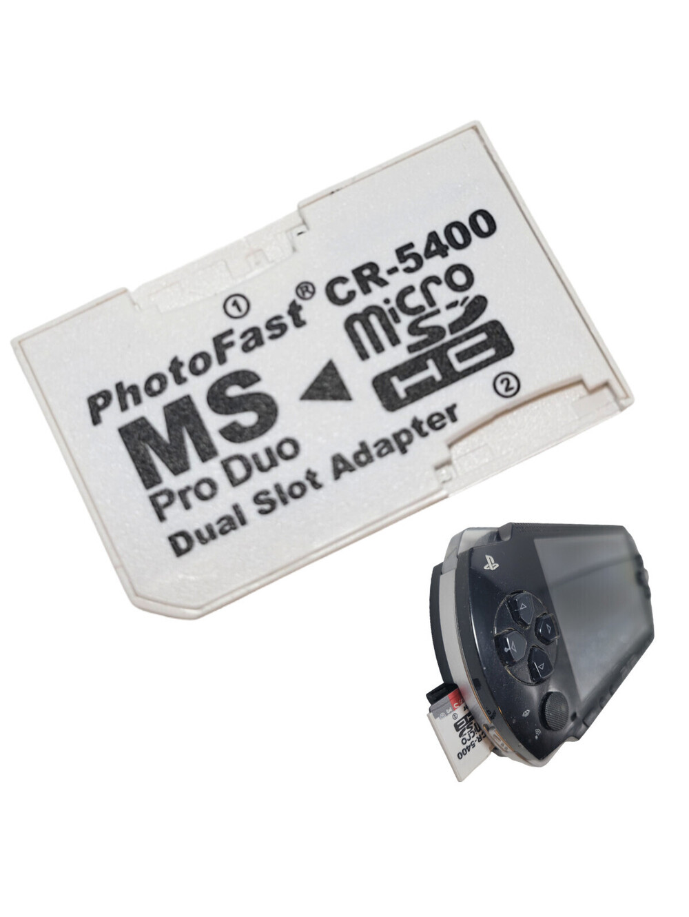 Dual Micro SD TF To MS Memory Stick Pro Duo PSP Card 2 Slot Adapter Converter S